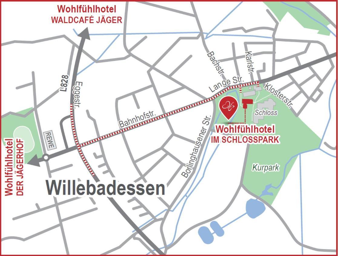 Wohlfuehlhotel Im Schlosspark - Self Checkin Willebadessen Ngoại thất bức ảnh