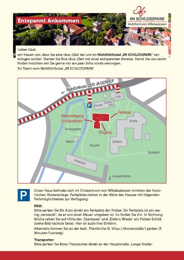 Wohlfuehlhotel Im Schlosspark - Self Checkin Willebadessen Ngoại thất bức ảnh